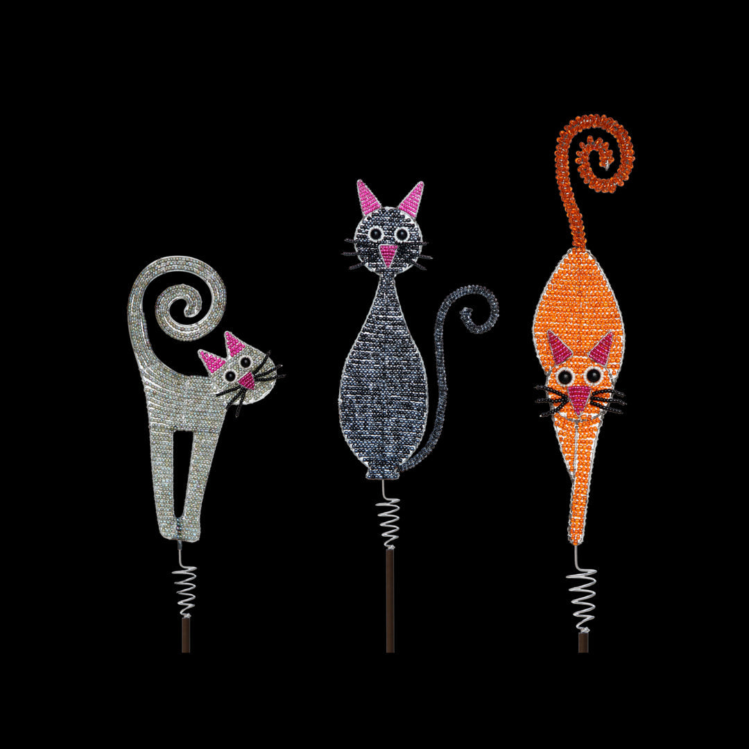 Cat Garden Stake (Set of 3)